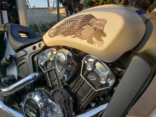 Azteca - Indian Scout - Black & White