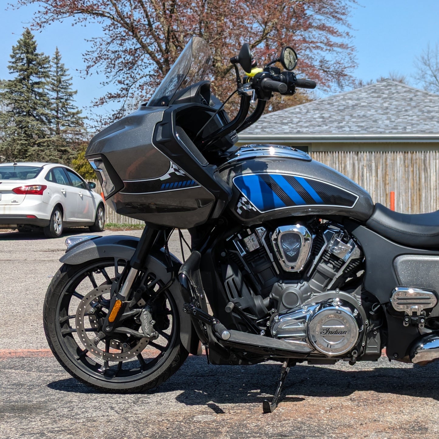 Fairing Only Decal Set - Blue/Carbon-Podium Finish for Challenger/Pursuit