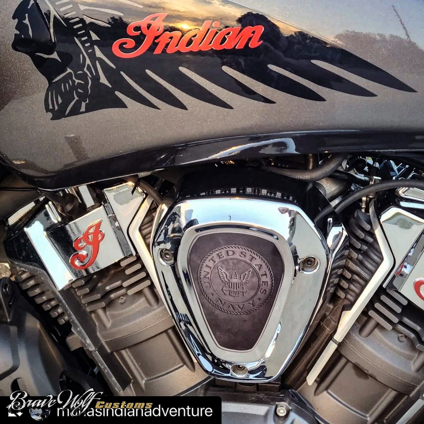 Powerplus V-Cover Decal - Navy