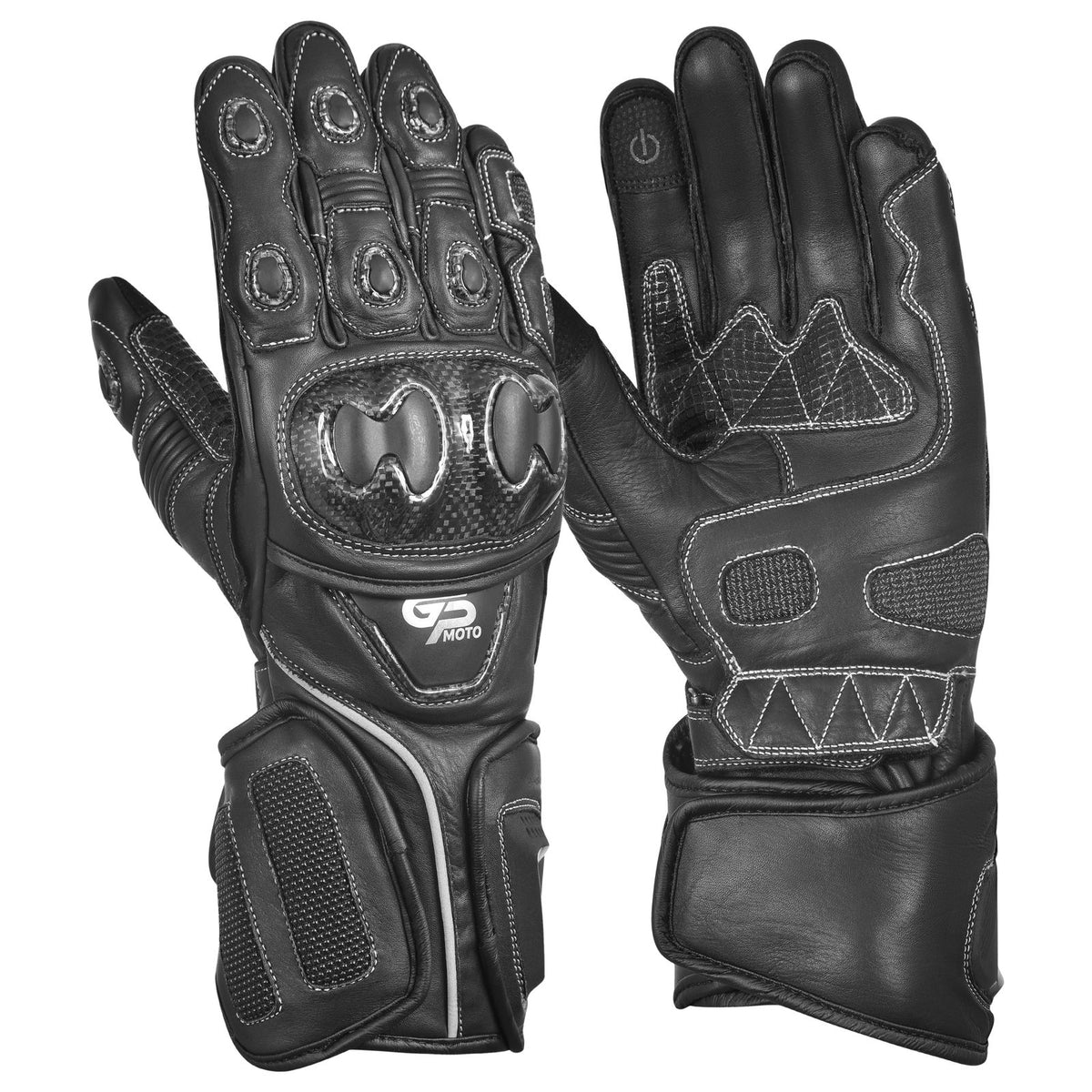 Apex Motorbike Racing Glove (Black)
