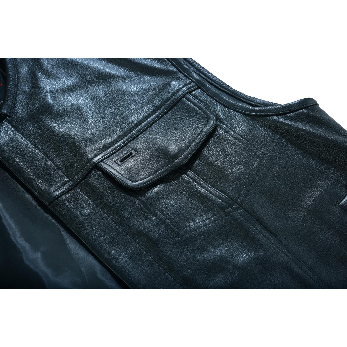 DS181A Concealed Snap Closure, Milled Cowhide, Without Collar & Hidde