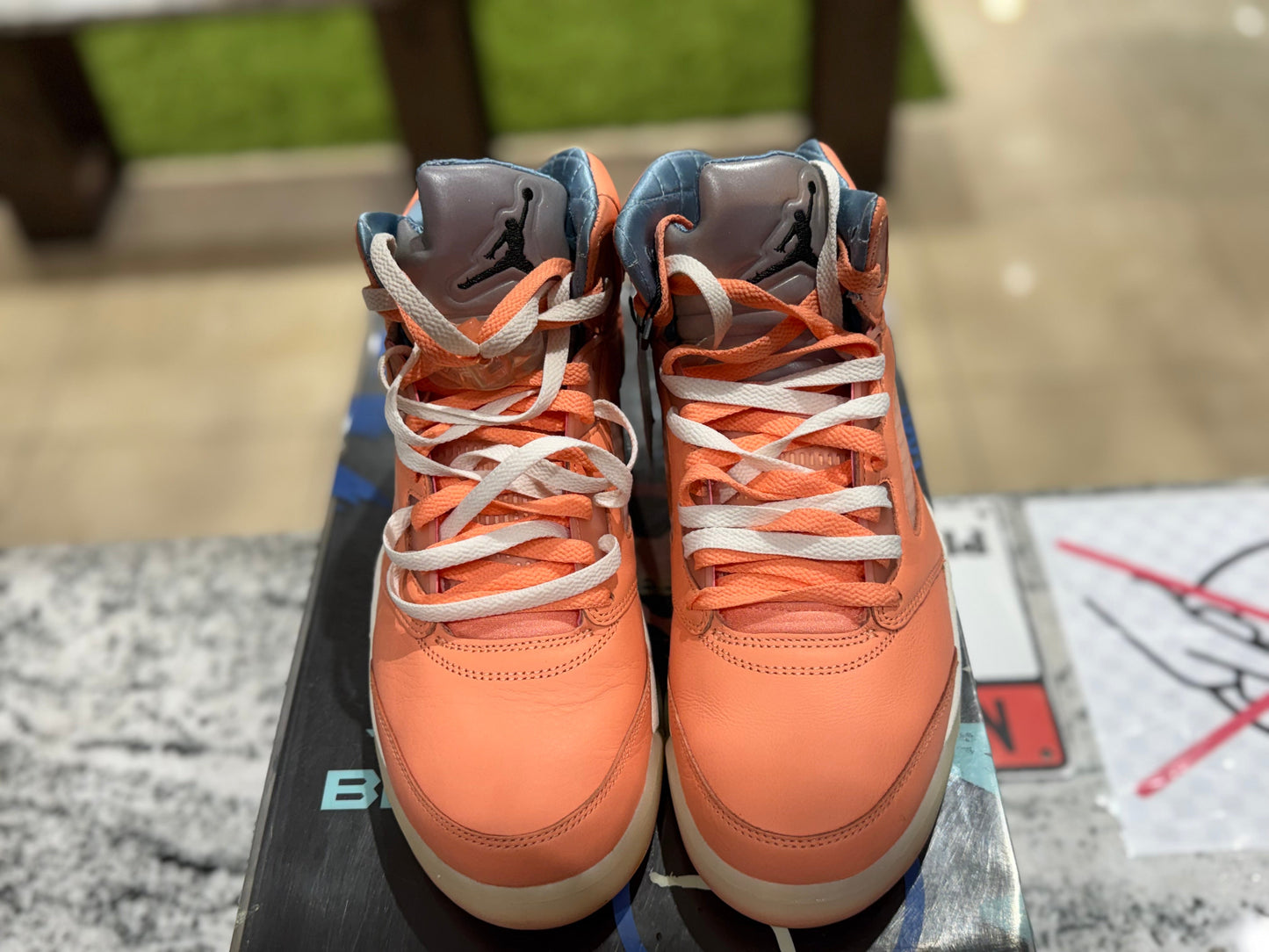 PRE OWNED Jordan 5 Retro DJ Khaled We The Best Crimson Bliss