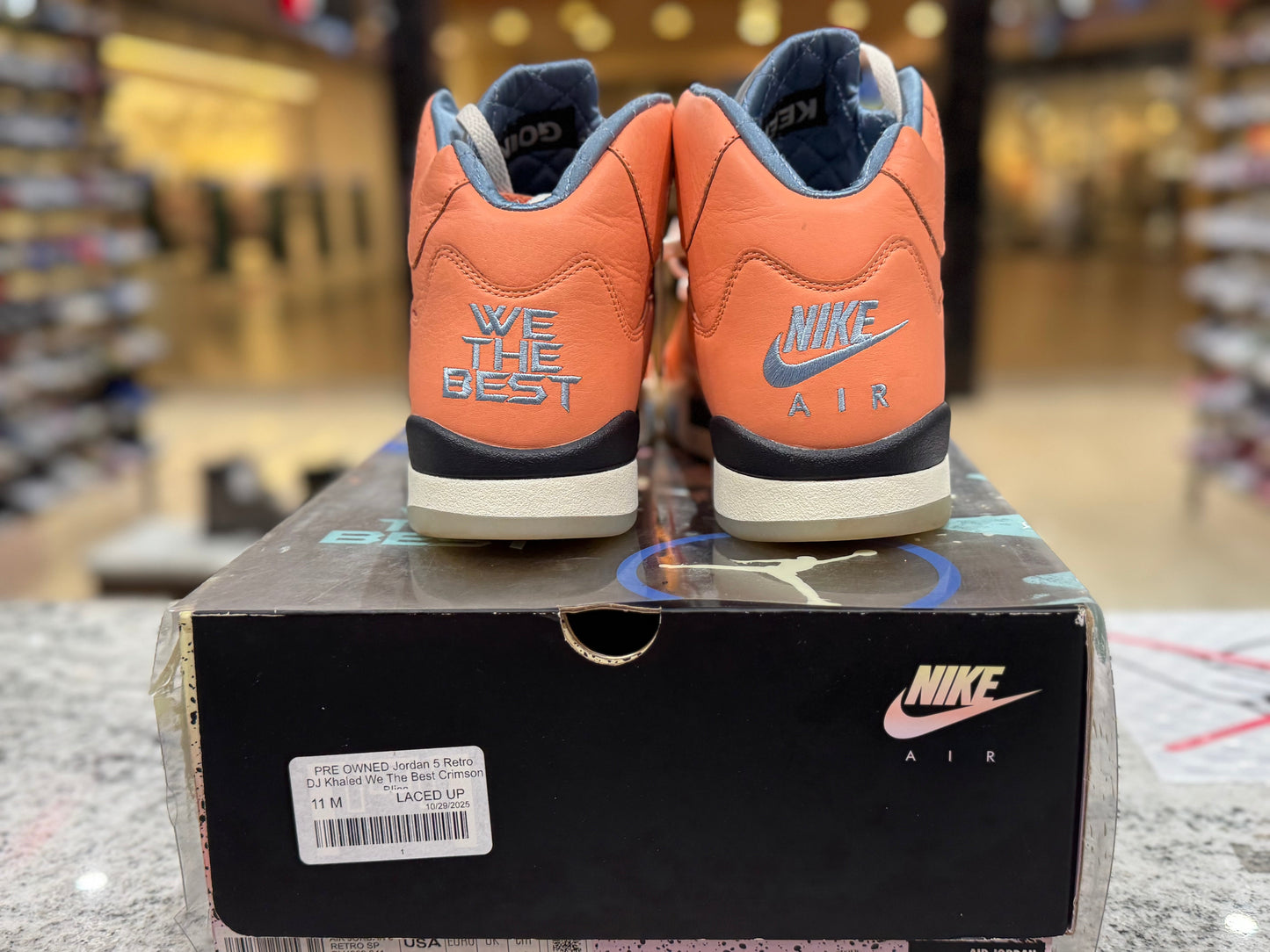 PRE OWNED Jordan 5 Retro DJ Khaled We The Best Crimson Bliss