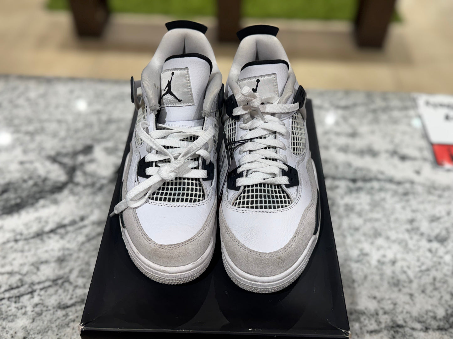 PRE OWNED Jordan 4 Retro Military Black (GS)