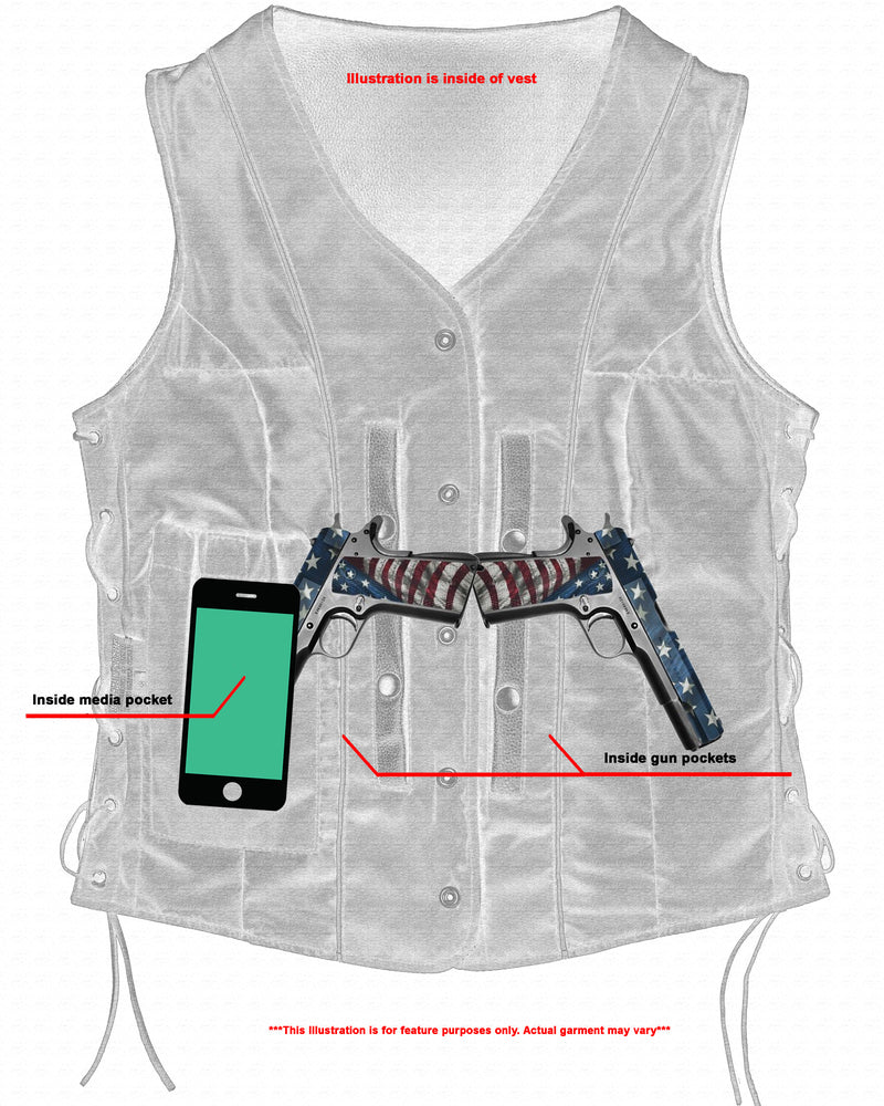 Women's Stylish Longer Body Vest - Side Laces