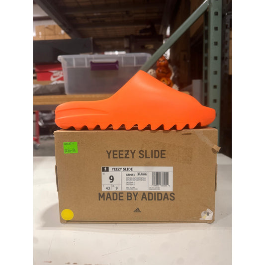 *Conditional* PRE OWNED adidas Yeezy Slide Enflame Orange