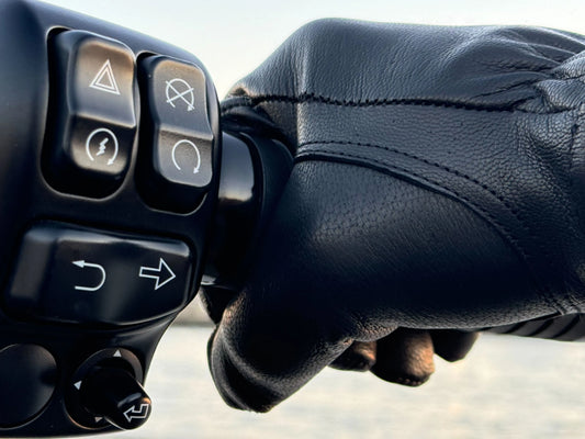 Legendary Bad Billy Black Goatskin Short Wrist Gloves