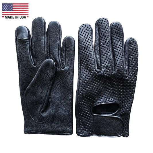 Legendary Deerskin Ventilated Driving Gloves with Touchscreen