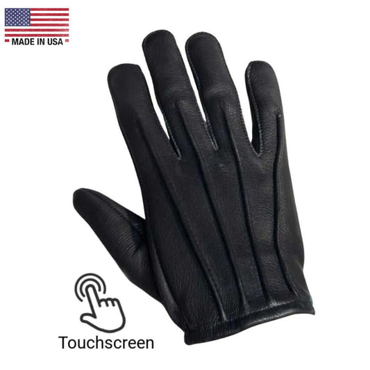 Legendary Haymakers Super Welted Short Wrist American Deerskin Motorcycle Gloves