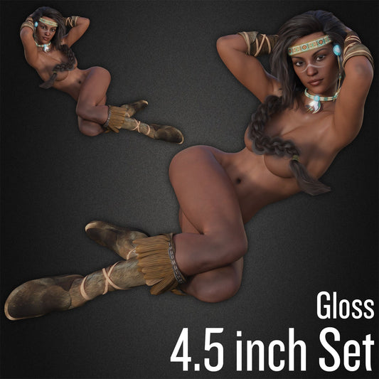 Native Girl 1 Pin-Up Decal