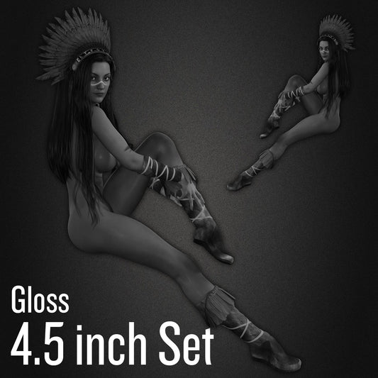 Native Girl 2 Pin-Up Decal