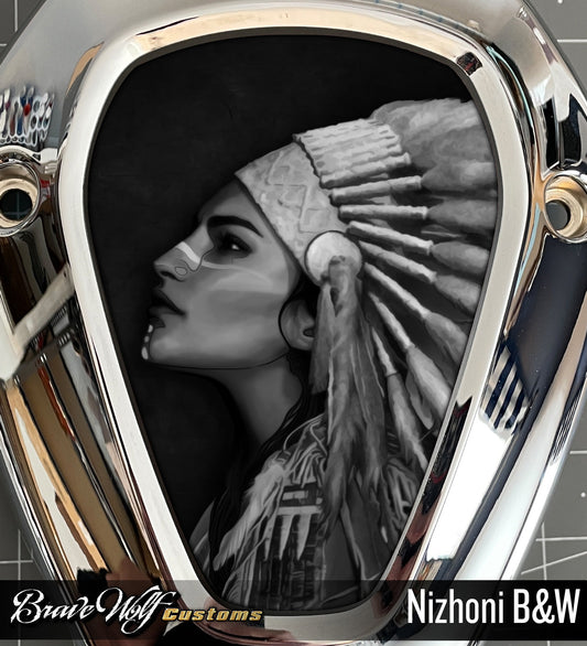 Powerplus V-Cover Decal - Nizhoni B&W