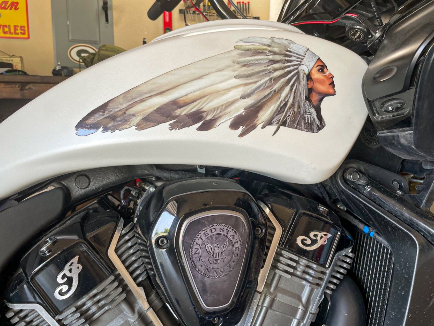 Powerplus V-Cover Decal - Navy