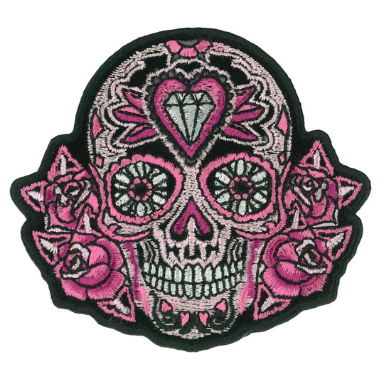 PATCH COLOR SUGAR SKULL 3"