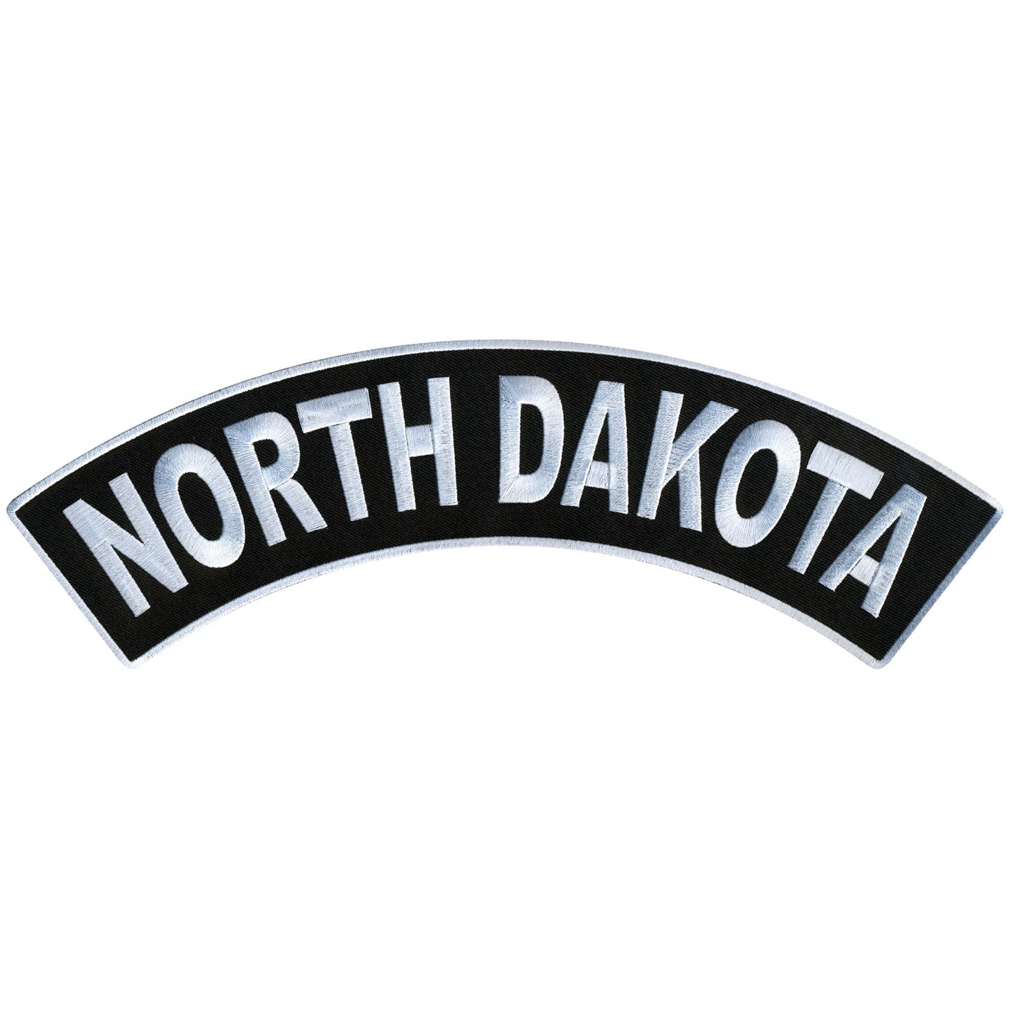 Hot Leathers North Dakota 12” X 3” Top Rocker Patch