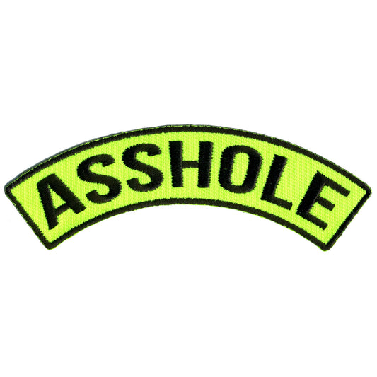 Hot Leathers Asshole 4” X 1” Top Rocker Patch