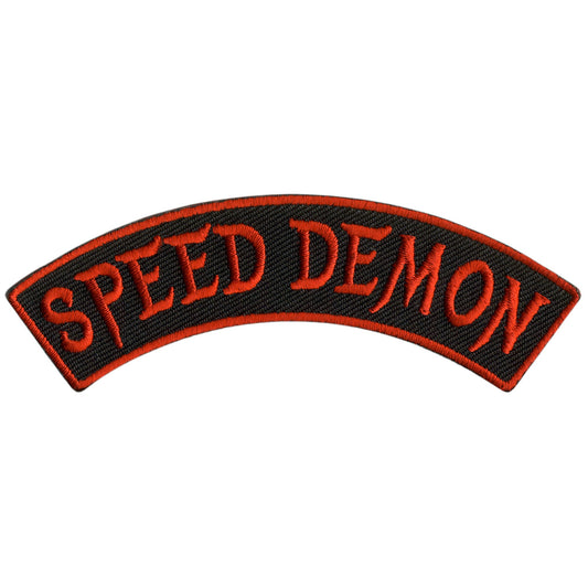 Hot Leathers Speed Demon 4” X 1” Top Rocker Patch