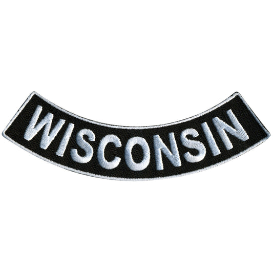 Hot Leathers Wisconsin 4” X 1” Bottom Rocker Patch