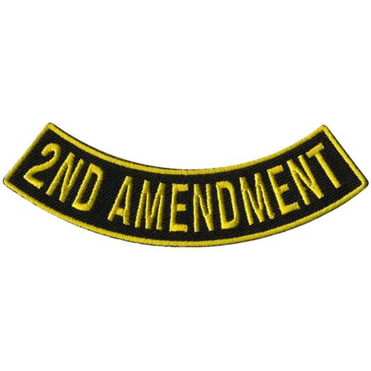 Hot Leathers 2nd Amendment 4" X 1 " Bottom Rocker Patch
