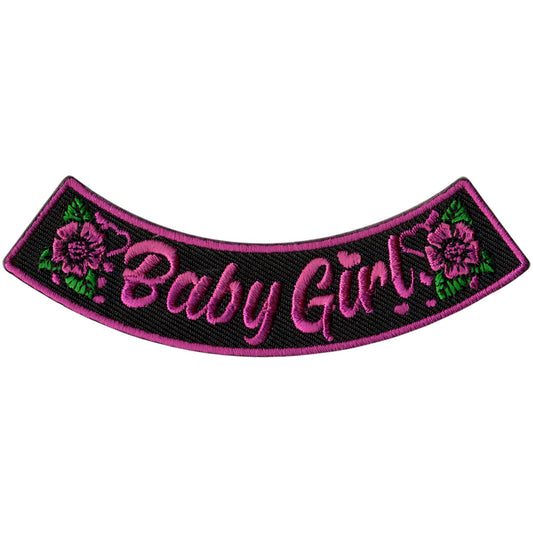 Hot Leathers Baby Girl 4” X 1” Bottom Rocker Patch