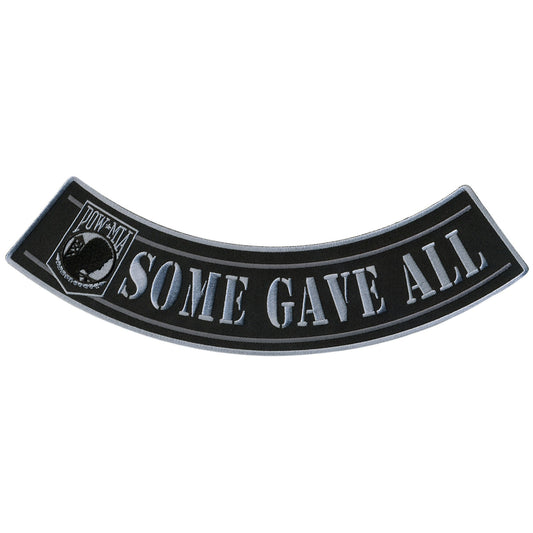 Hot Leathers Some Gave All 12” X 3” Bottom Rocker Patch