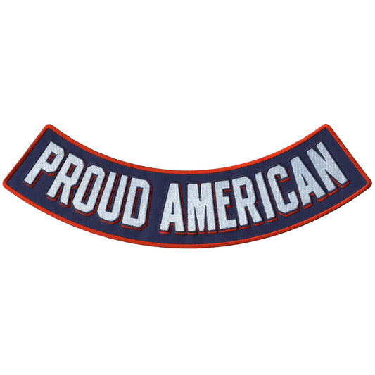 Hot Leathers Proud American 12" x 3"  Bottom Rocker Patch