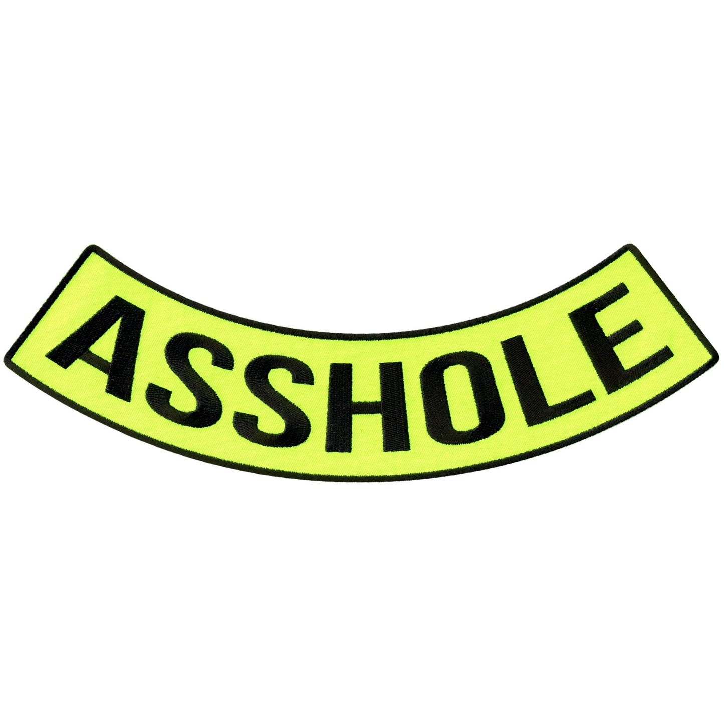 Hot Leathers Asshole 12” X 3” Bottom Rocker Patch