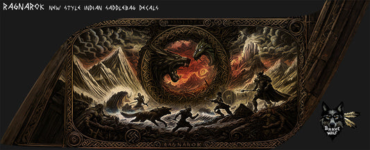Ragnarok - New Style Indian Saddlebag Decal Set