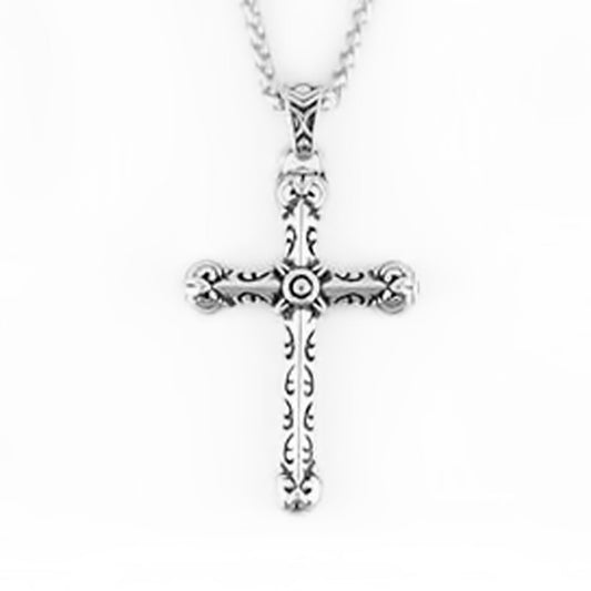 SK2273 Gents Tribal Cross Stainless Steel Christian Motorcycle Jewelry
