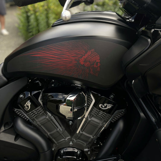 SWB-729-Red-Powerplus Tank Decal Set