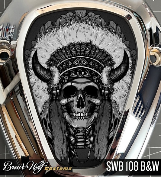 Powerplus V-Cover Decal - SWB 108 B&W