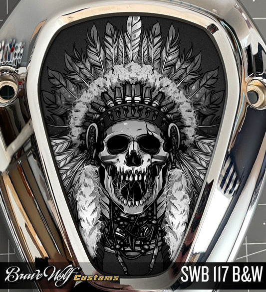 Powerplus V-Cover Decal - SWB 117 B&W