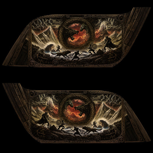 Ragnarok - New Style Indian Saddlebag Decal Set