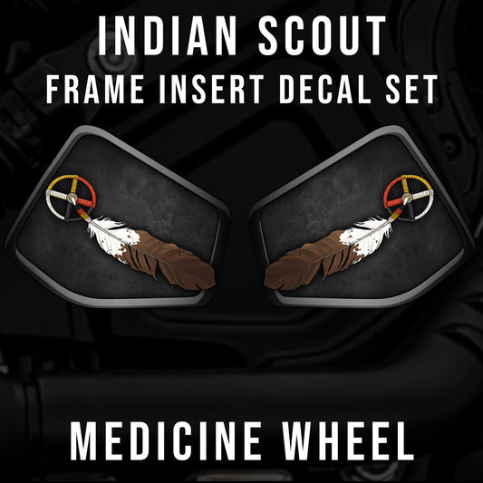 Indian Scout Mid-Frame Insert - Medicine Wheel