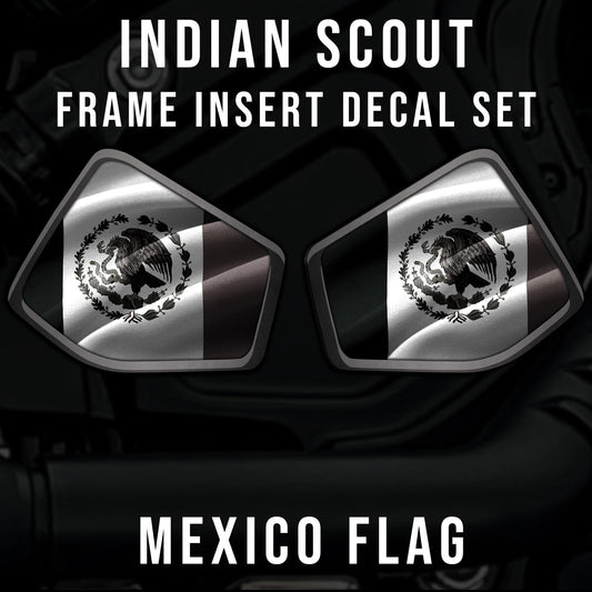 Indian Scout Mid-Frame Insert - Mexico Flag