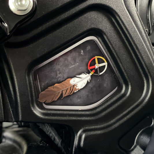 Indian Scout Mid-Frame Insert - Medicine Wheel
