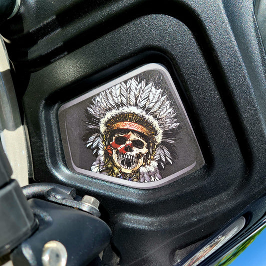 Indian Scout Mid-Frame Insert - Skull Warbonnet 120 Color