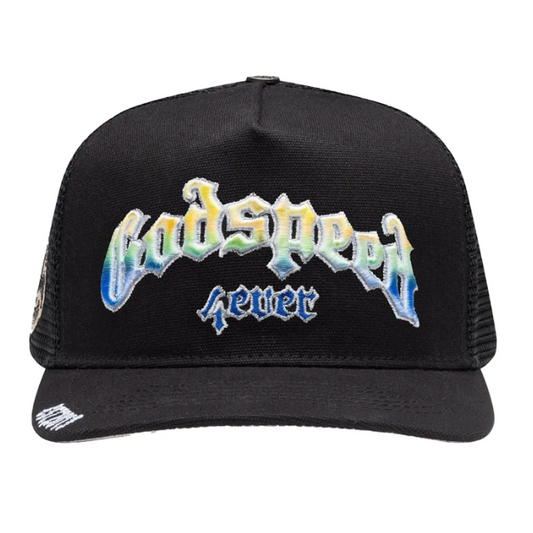 Godspeed Forever Trucker Gradient Hat (Blue Breeze)
