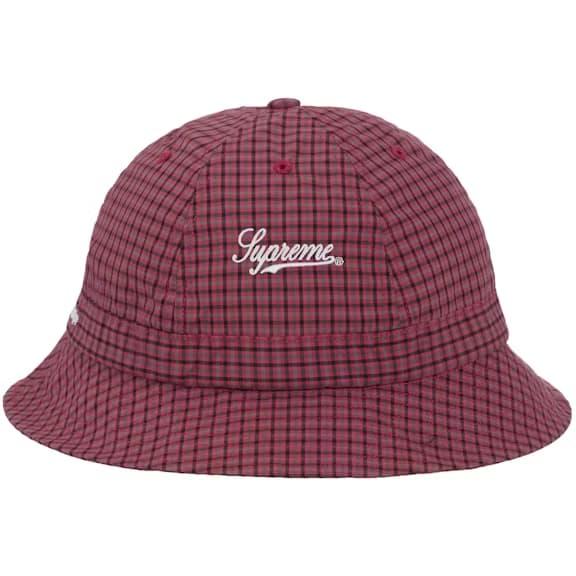 Supreme Cordura Plaid Bell Hat Red