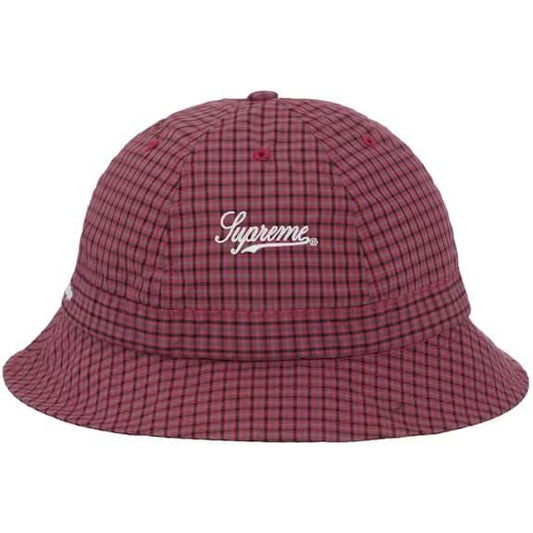 Supreme Cordura Plaid Bell Hat Red