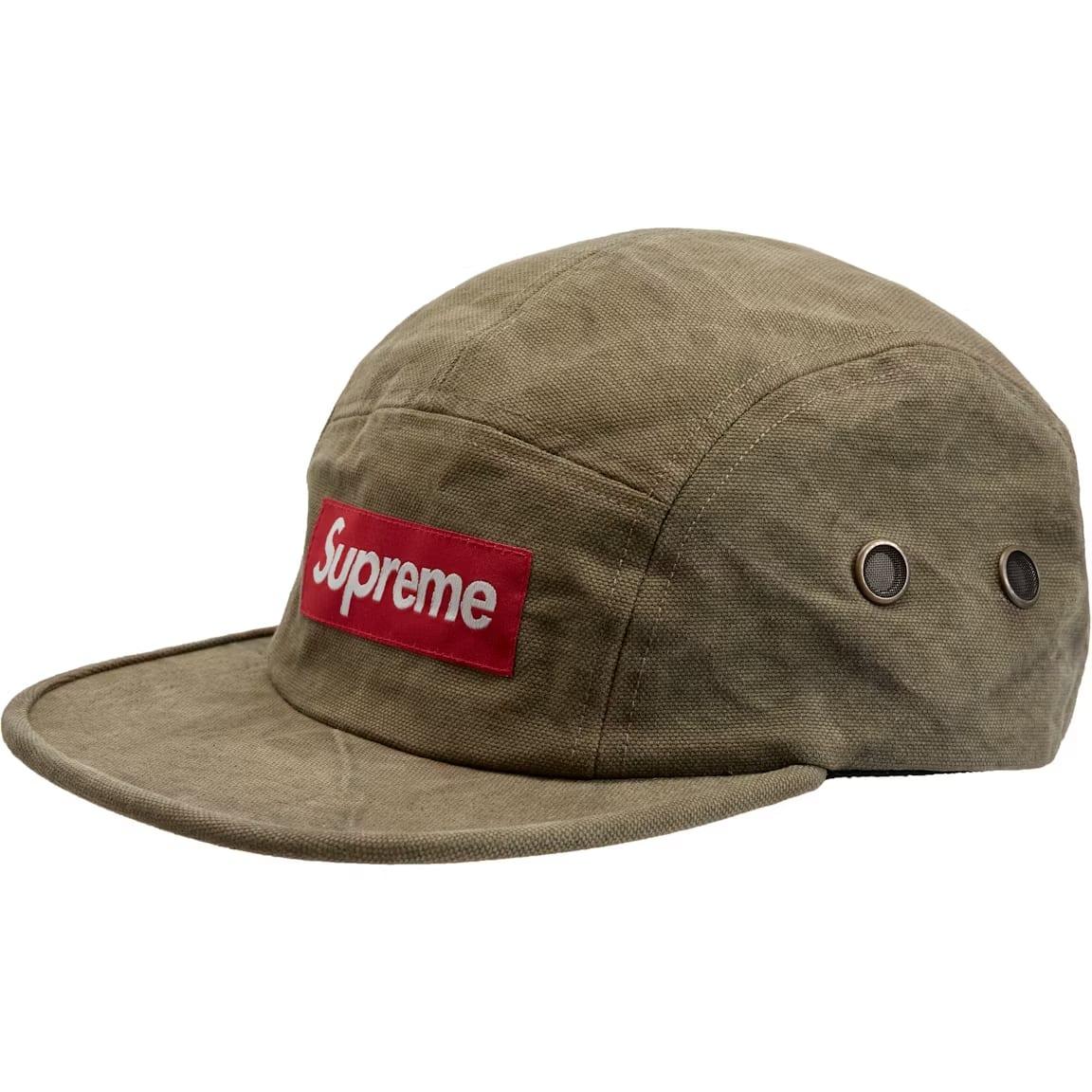 Supreme Washed Canvas Camp Cap (FW19) Olive