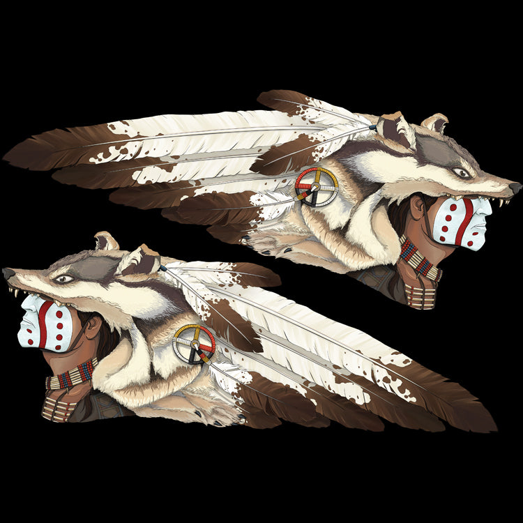 CLEARANCE-The Brown Wolf-Universal Tank Decals