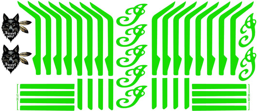 Powerplus Engine Accent Kit - Vibrant Green