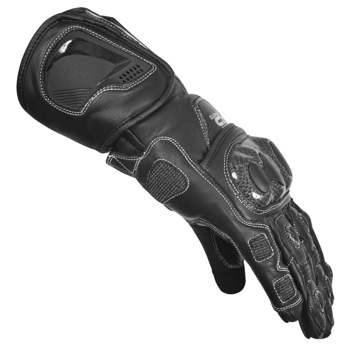 Apex Motorbike Racing Glove (Black)