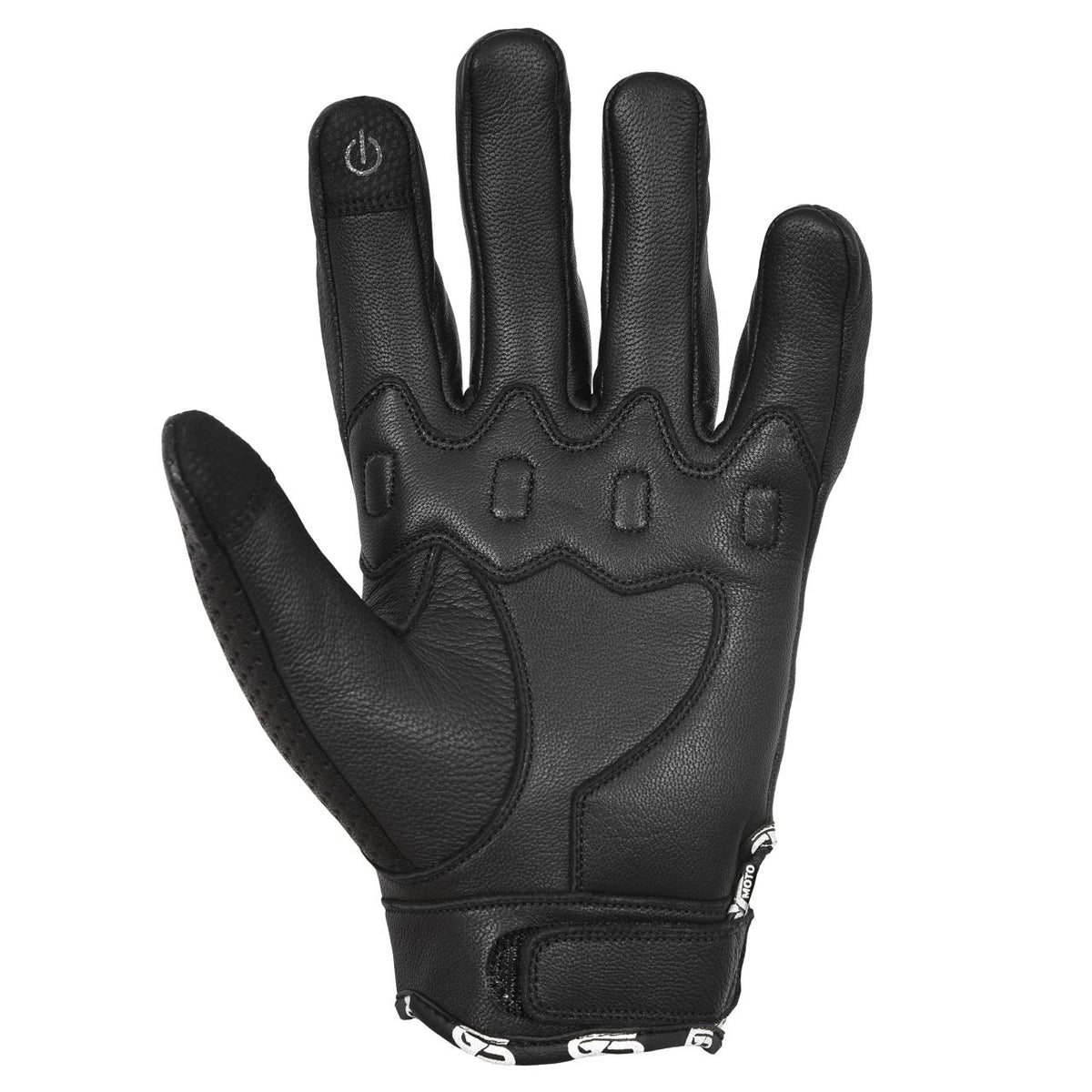Air Flow Short Motorbike Gloves Leather (Hidden Knuckle)
