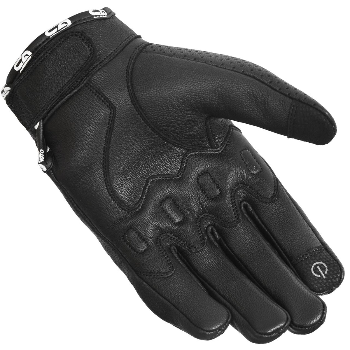 Air Flow Short Motorbike Gloves Leather (Hidden Knuckle)