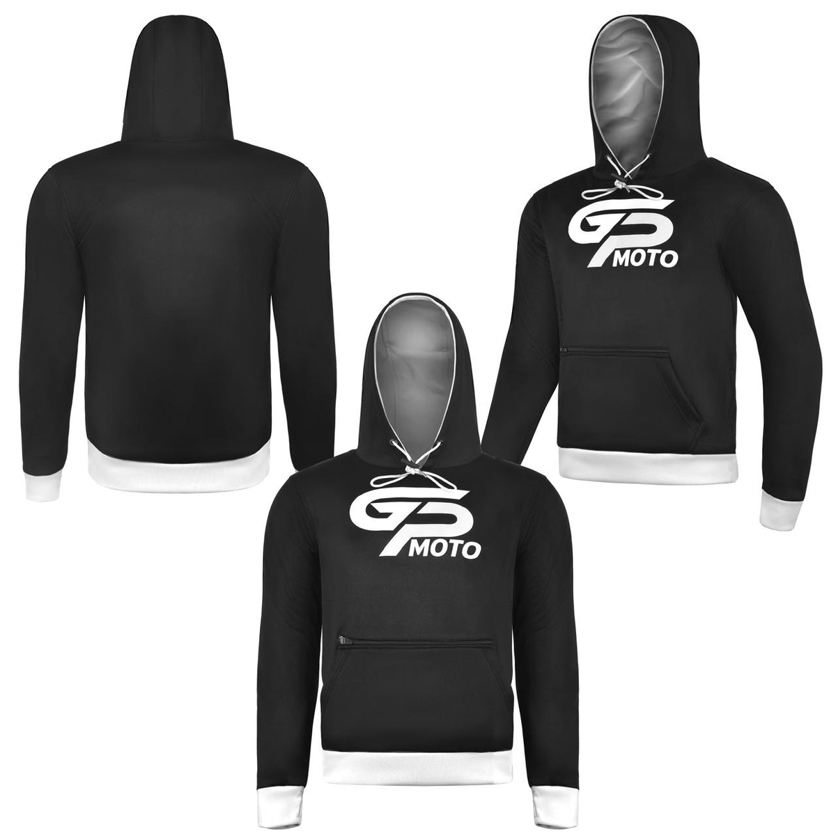 Flex Sheild Armored Hoodies White (CE Padding)