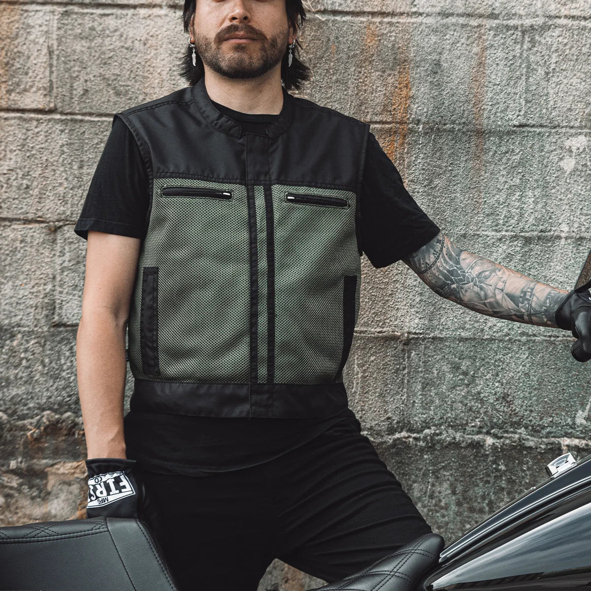 Lowrider Moto Mesh Men's Motorcycle Vest