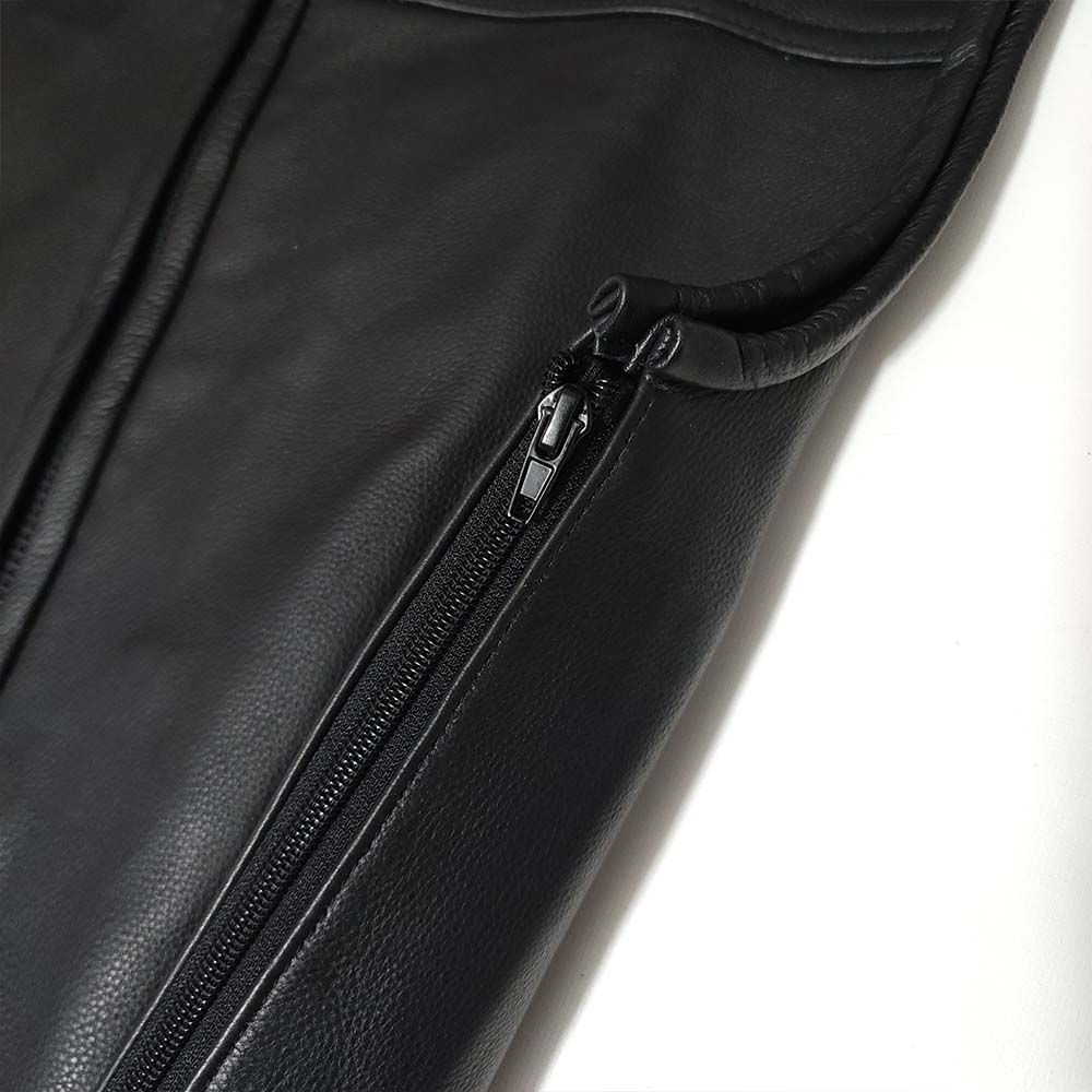 545 Proper Cut Club Vest with Full Side Zippers