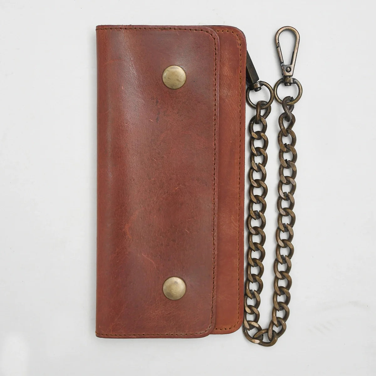 LARGE TRUCKER - Vegetable Tanned Leather Wallet
